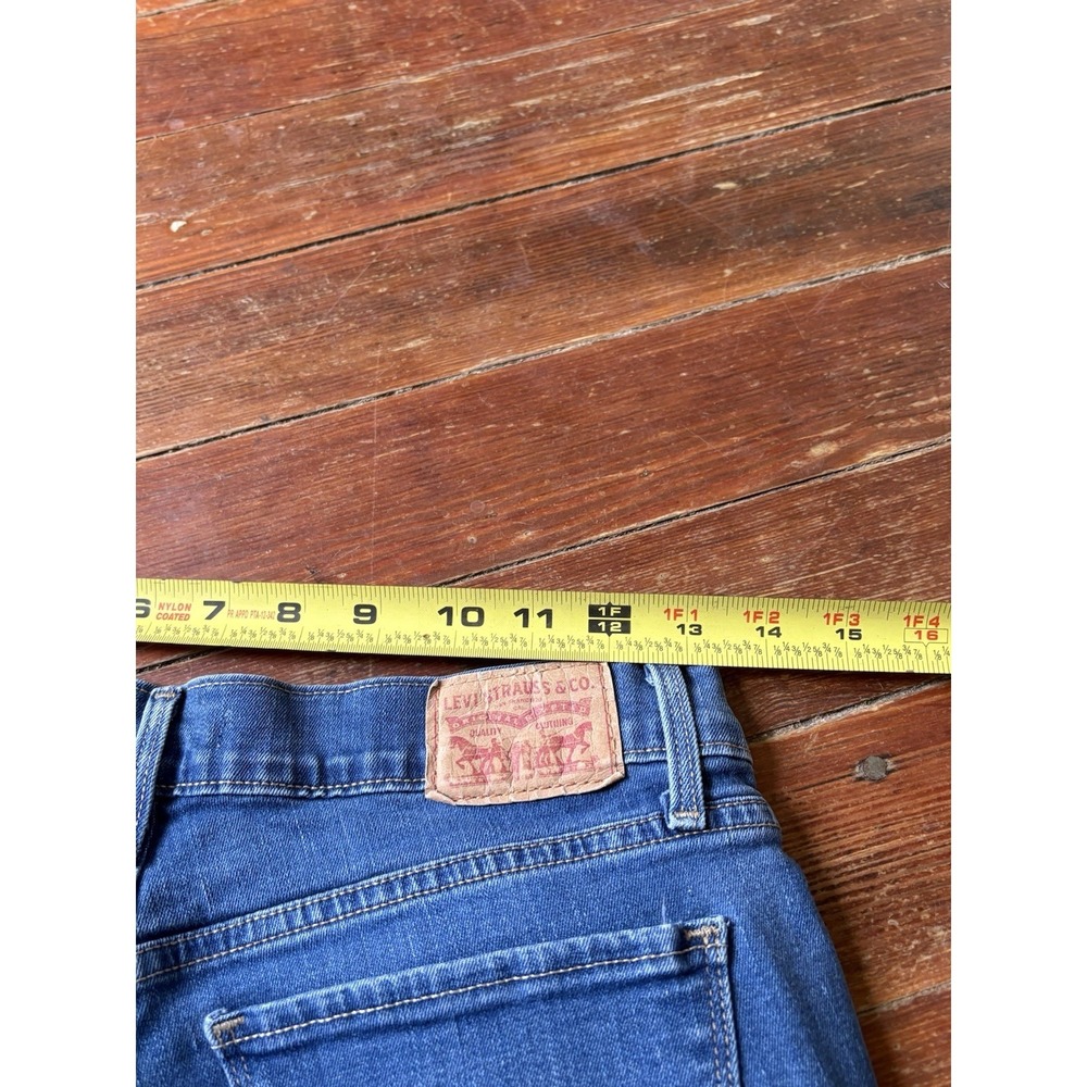 Levis 515 VTG Bootcut Stretch Jeans Womens Size-6 Button Blue - Picture 7 of 7